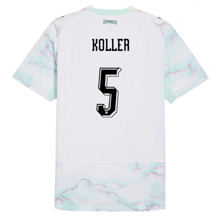 Danxen Pánské Rakousko Paul Koller #5 Bílá Zelená Zlatá Daleko Hráčské Dresy 26-28 Dres