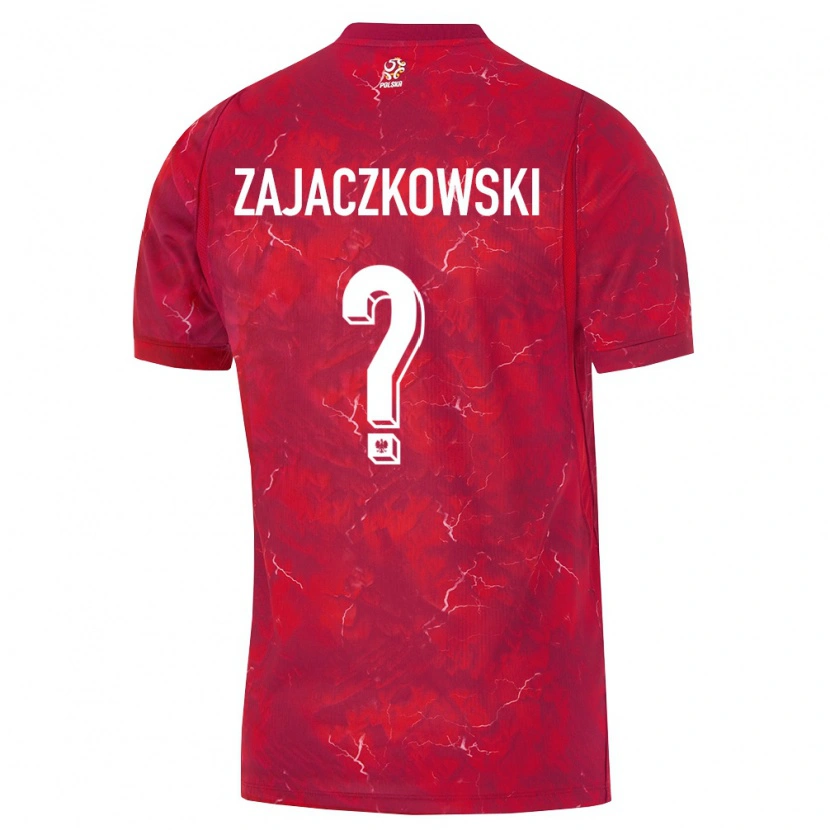 Danxen Pánské Polsko Lukasz Zajaczkowski #0 Červená Bílá Daleko Hráčské Dresy 26-28 Dres