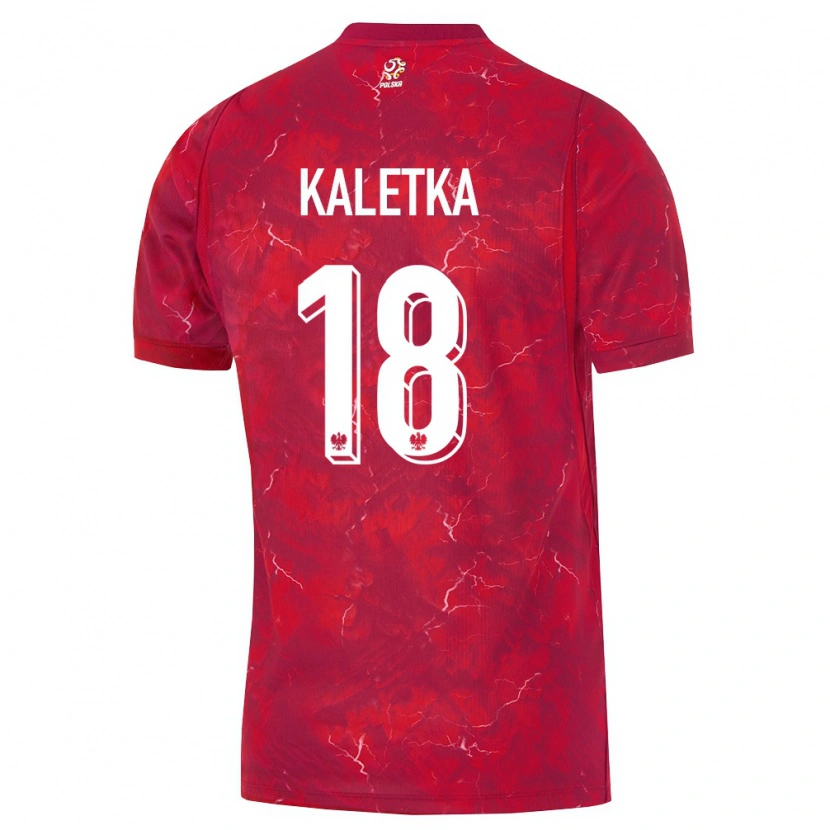 Danxen Pánské Polsko Nikol Kaletka #18 Červená Bílá Daleko Hráčské Dresy 26-28 Dres