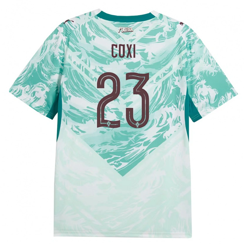 Danxen Pánské Portugalsko Diego Coxi #23 Nebeská Modrá Bílá Zelená Daleko Hráčské Dresy 26-28 Dres