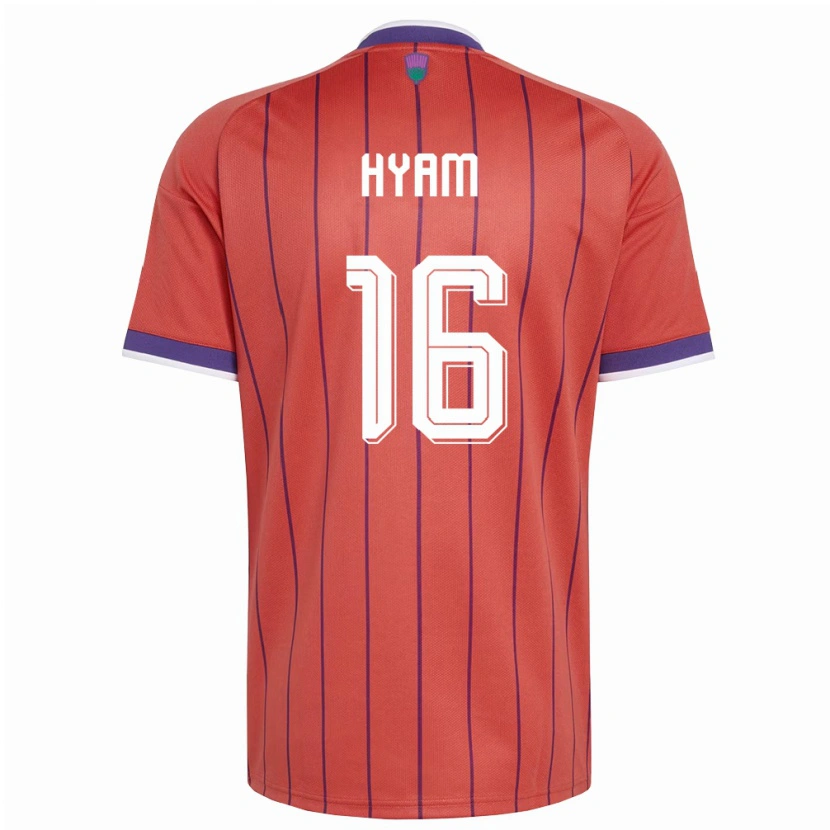 Danxen Pánské Skotsko Dominic Hyam #16 Oranžová Fialová Daleko Hráčské Dresy 26-28 Dres