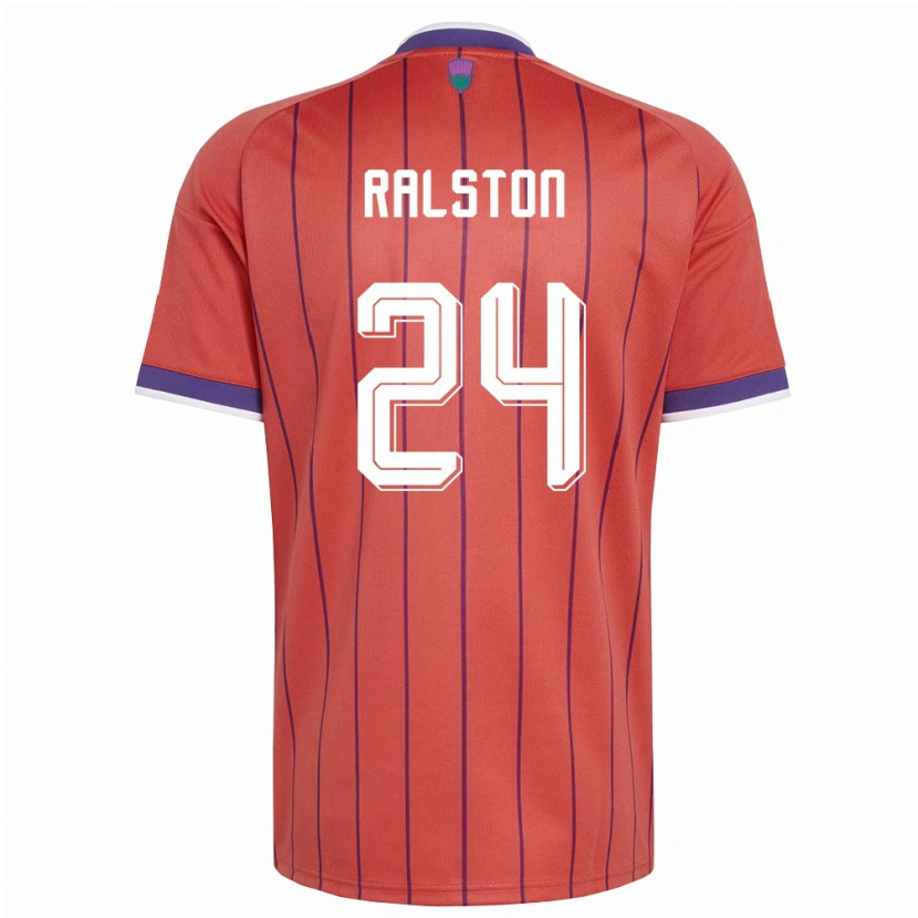 Danxen Pánské Skotsko Anthony Ralston #24 Oranžová Fialová Daleko Hráčské Dresy 26-28 Dres