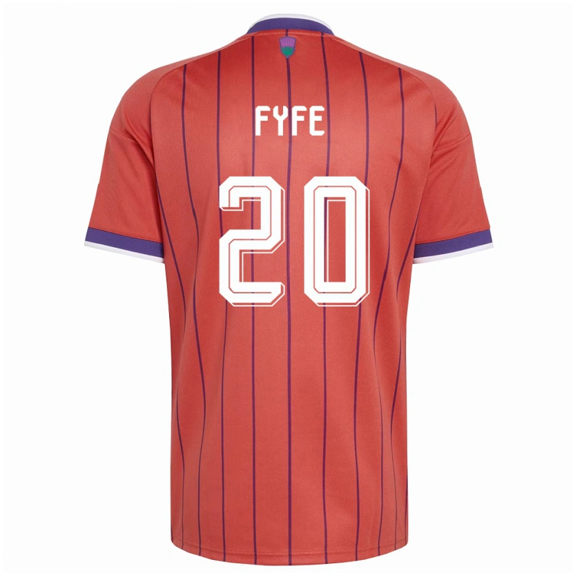 Danxen Pánské Skotsko Lucas Fyfe #20 Oranžová Fialová Daleko Hráčské Dresy 26-28 Dres