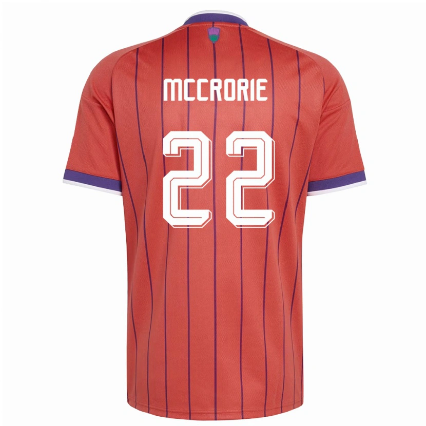 Danxen Pánské Skotsko Ross Mccrorie #22 Oranžová Fialová Daleko Hráčské Dresy 26-28 Dres