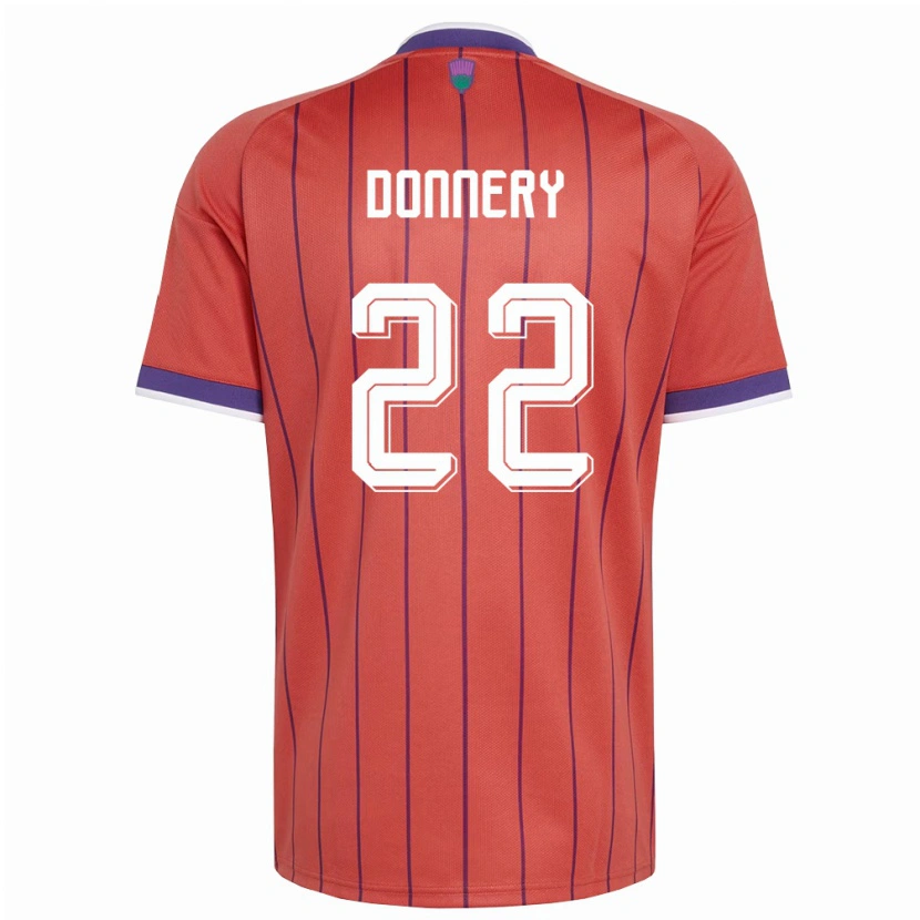 Danxen Pánské Skotsko Julian Donnery #22 Oranžová Fialová Daleko Hráčské Dresy 26-28 Dres