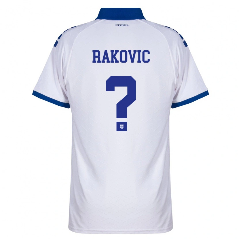 Danxen Pánské Srbsko Pavle Rakovic #0 Námořnická Bílá Červená Daleko Hráčské Dresy 26-28 Dres