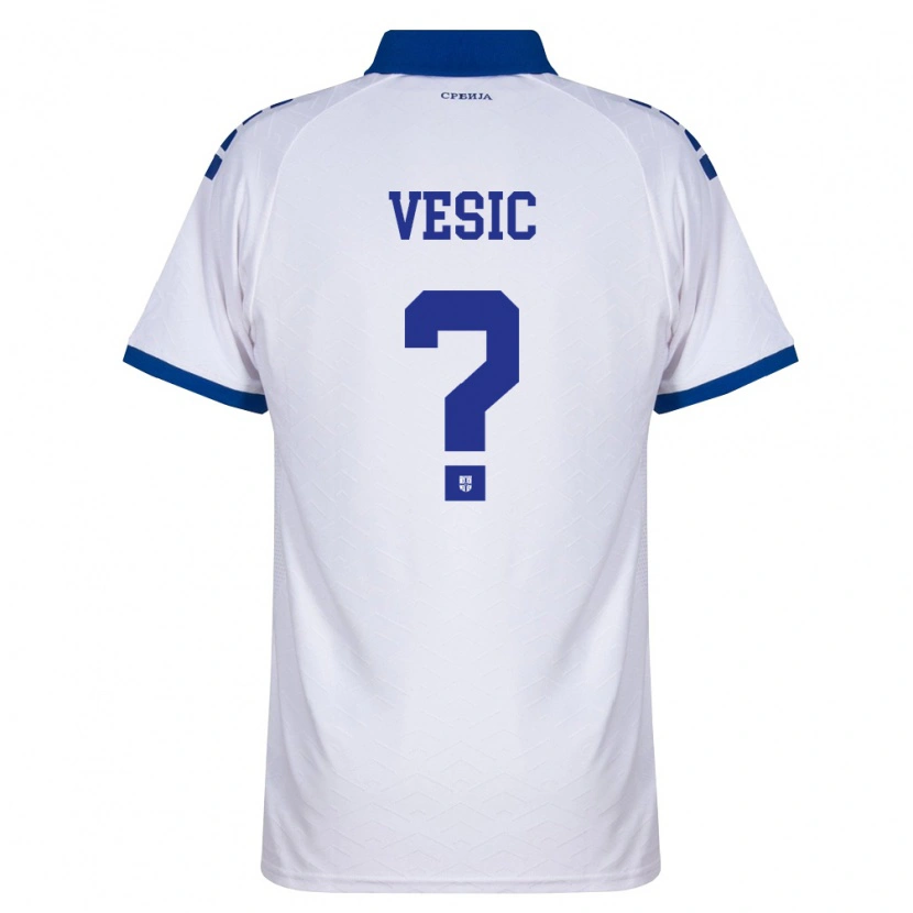 Danxen Pánské Srbsko Nikola Vesic #0 Námořnická Bílá Červená Daleko Hráčské Dresy 26-28 Dres