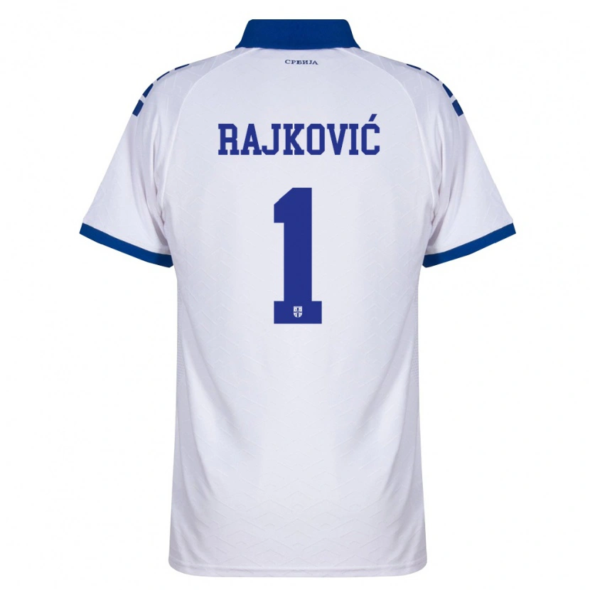 Danxen Pánské Srbsko Predrag Rajković #1 Námořnická Bílá Červená Daleko Hráčské Dresy 26-28 Dres