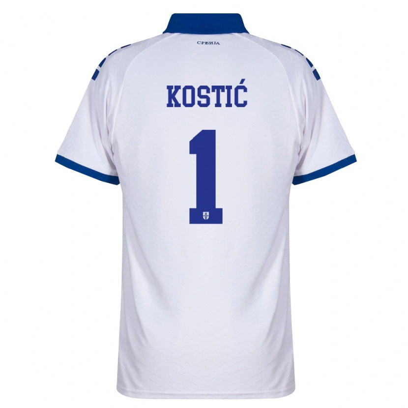Danxen Pánské Srbsko Milica Kostic #1 Námořnická Bílá Červená Daleko Hráčské Dresy 26-28 Dres