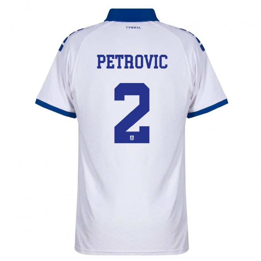 Danxen Pánské Srbsko Djordje Petrovic #2 Námořnická Bílá Červená Daleko Hráčské Dresy 26-28 Dres