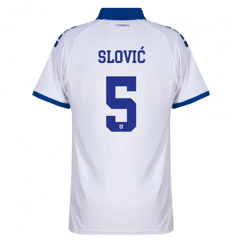 Danxen Pánské Srbsko Violeta Slovic #5 Námořnická Bílá Červená Daleko Hráčské Dresy 26-28 Dres