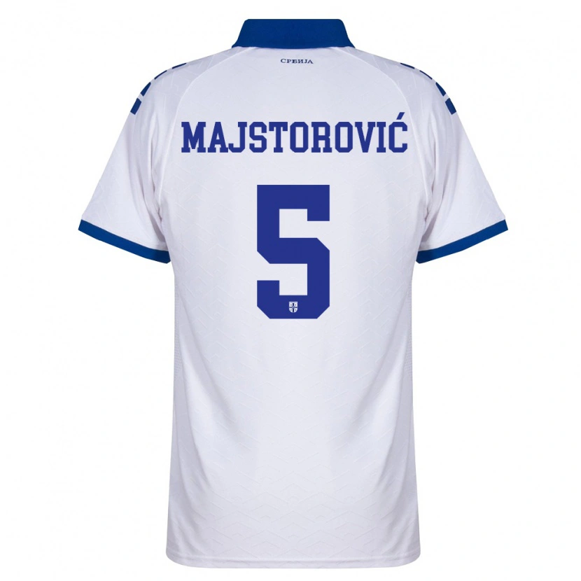 Danxen Pánské Srbsko Milan Majstorovic #5 Námořnická Bílá Červená Daleko Hráčské Dresy 26-28 Dres