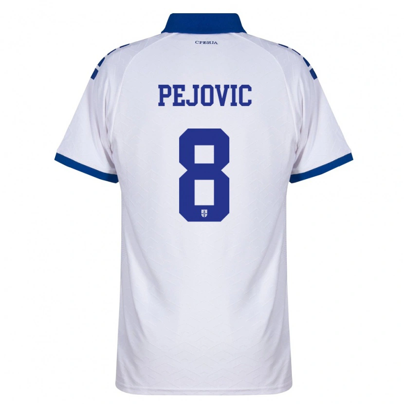 Danxen Pánské Srbsko Veljko Pejovic #8 Námořnická Bílá Červená Daleko Hráčské Dresy 26-28 Dres