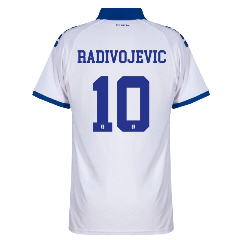 Danxen Pánské Srbsko Strahinja Radivojevic #10 Námořnická Bílá Červená Daleko Hráčské Dresy 26-28 Dres