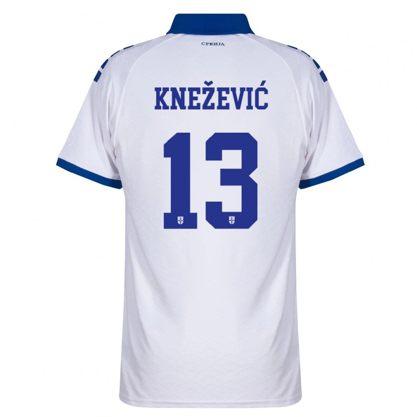 Danxen Pánské Srbsko Milana Knezevic #13 Námořnická Bílá Červená Daleko Hráčské Dresy 26-28 Dres