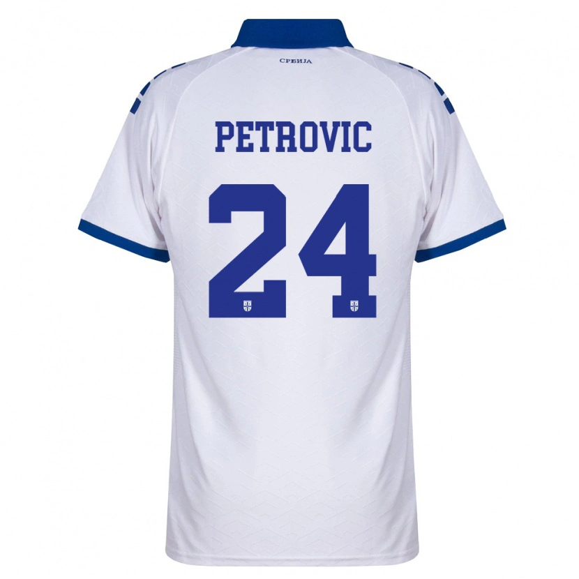 Danxen Pánské Srbsko Petar Petrovic #24 Námořnická Bílá Červená Daleko Hráčské Dresy 26-28 Dres