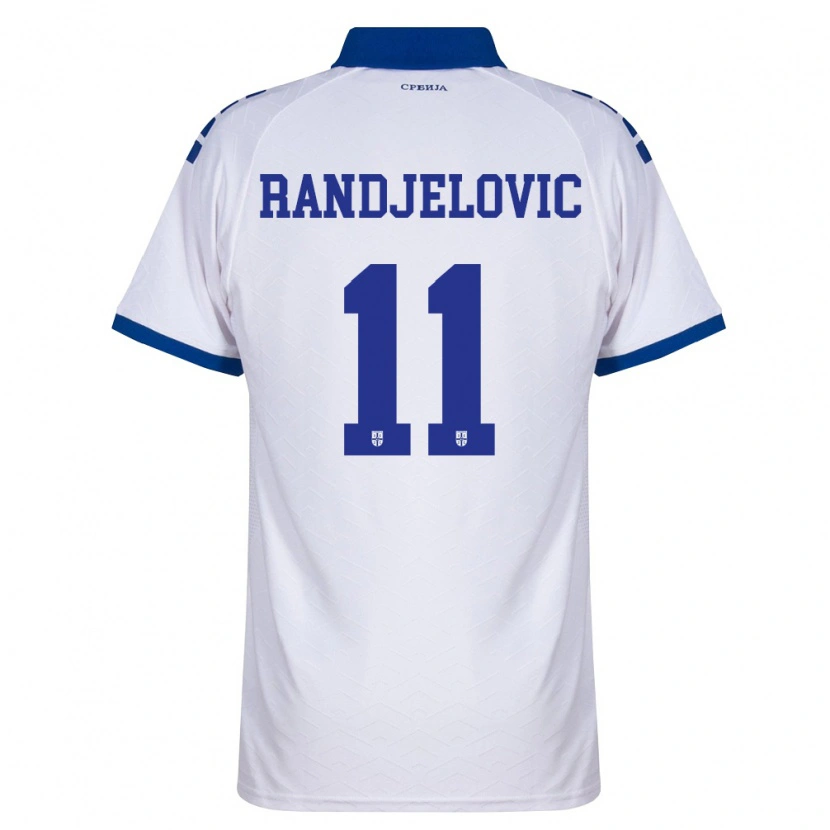 Danxen Pánské Srbsko Lazar Randjelovic #11 Námořnická Bílá Červená Daleko Hráčské Dresy 26-28 Dres