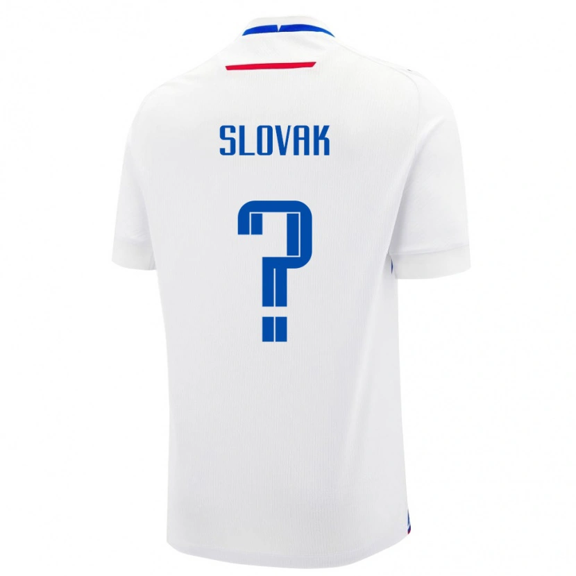 Danxen Pánské Slovensko Filip Slovak #0 Bílá Modrá Daleko Hráčské Dresy 26-28 Dres