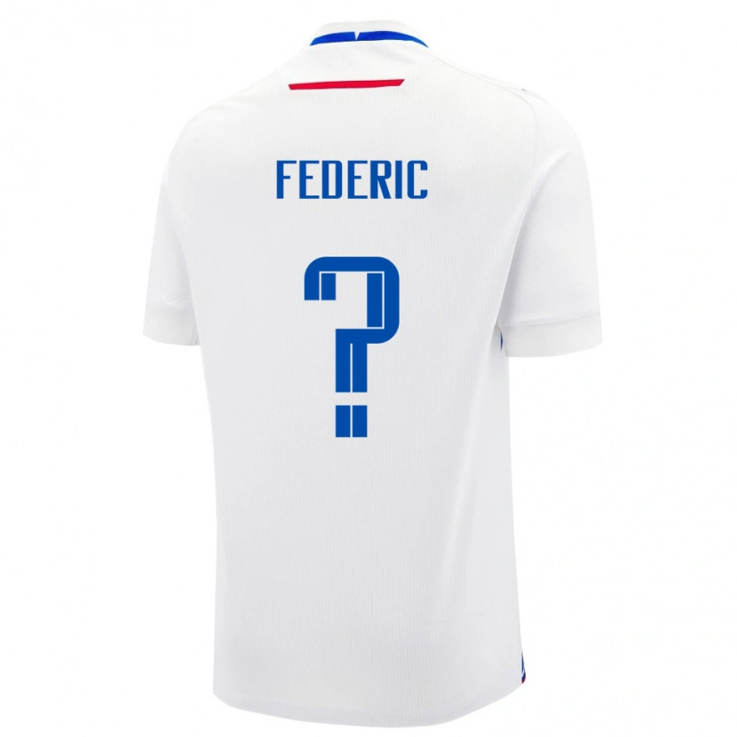 Danxen Pánské Slovensko Filip Federic #0 Bílá Modrá Daleko Hráčské Dresy 26-28 Dres