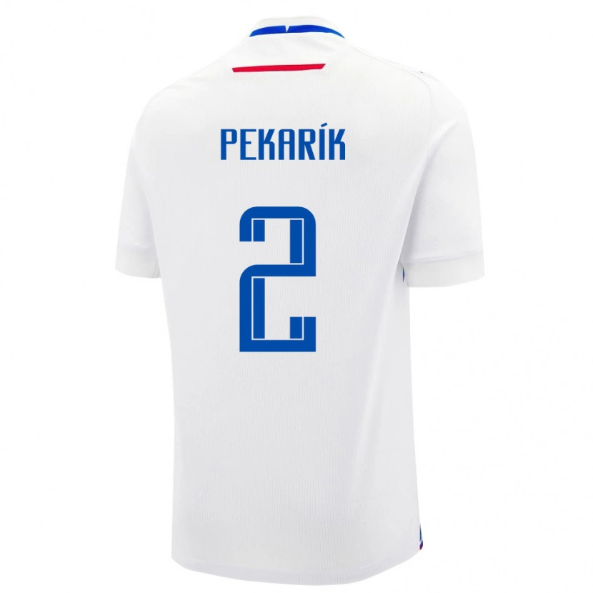 Danxen Pánské Slovensko Peter Pekarík #2 Bílá Modrá Daleko Hráčské Dresy 26-28 Dres
