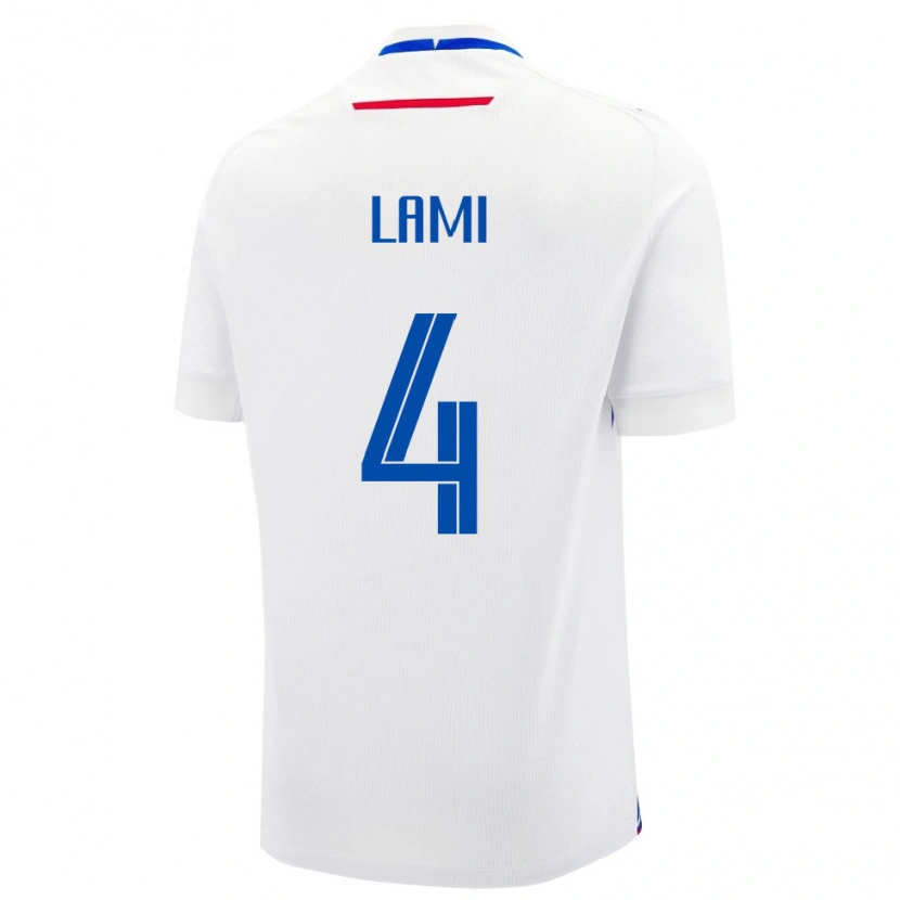 Danxen Pánské Slovensko Adam Lami #4 Bílá Modrá Daleko Hráčské Dresy 26-28 Dres