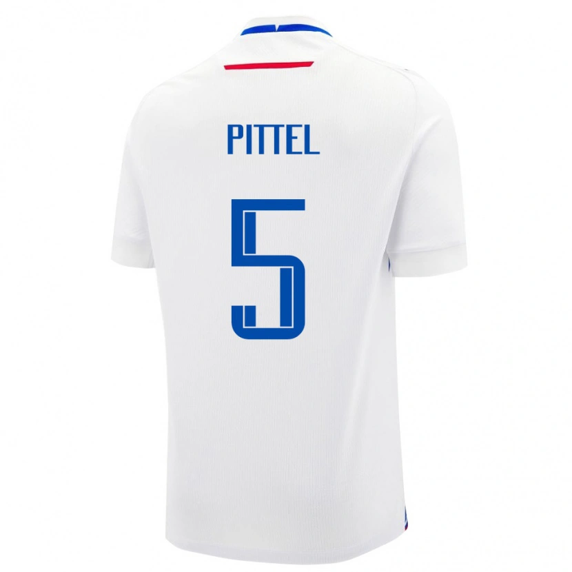 Danxen Pánské Slovensko Peter Pittel #5 Bílá Modrá Daleko Hráčské Dresy 26-28 Dres