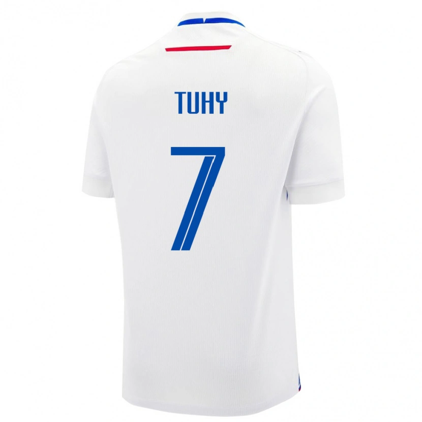 Danxen Pánské Slovensko Tomas Tuhy #7 Bílá Modrá Daleko Hráčské Dresy 26-28 Dres