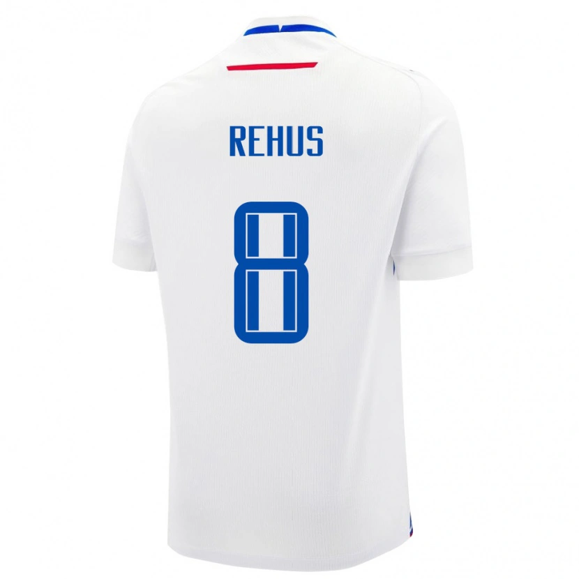 Danxen Pánské Slovensko Milan Rehus #8 Bílá Modrá Daleko Hráčské Dresy 26-28 Dres