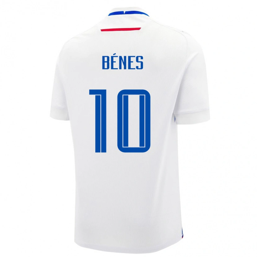 Danxen Pánské Slovensko László Bénes #10 Bílá Modrá Daleko Hráčské Dresy 26-28 Dres