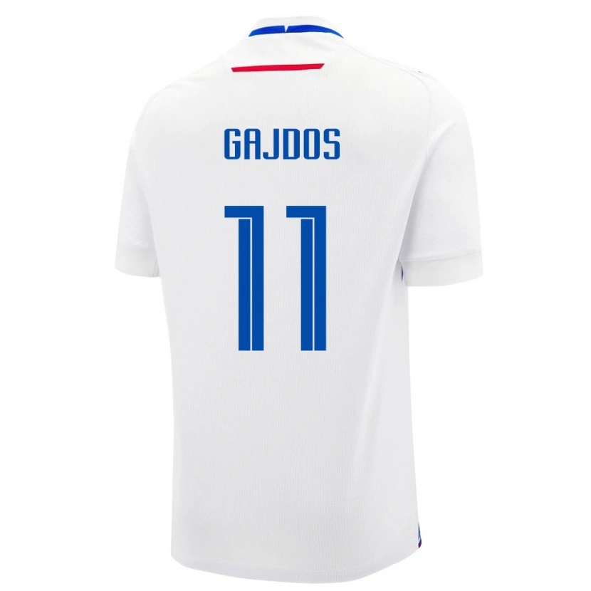 Danxen Pánské Slovensko Matej Gajdos #11 Bílá Modrá Daleko Hráčské Dresy 26-28 Dres