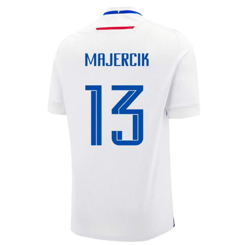 Danxen Pánské Slovensko Peter Majercik #13 Bílá Modrá Daleko Hráčské Dresy 26-28 Dres