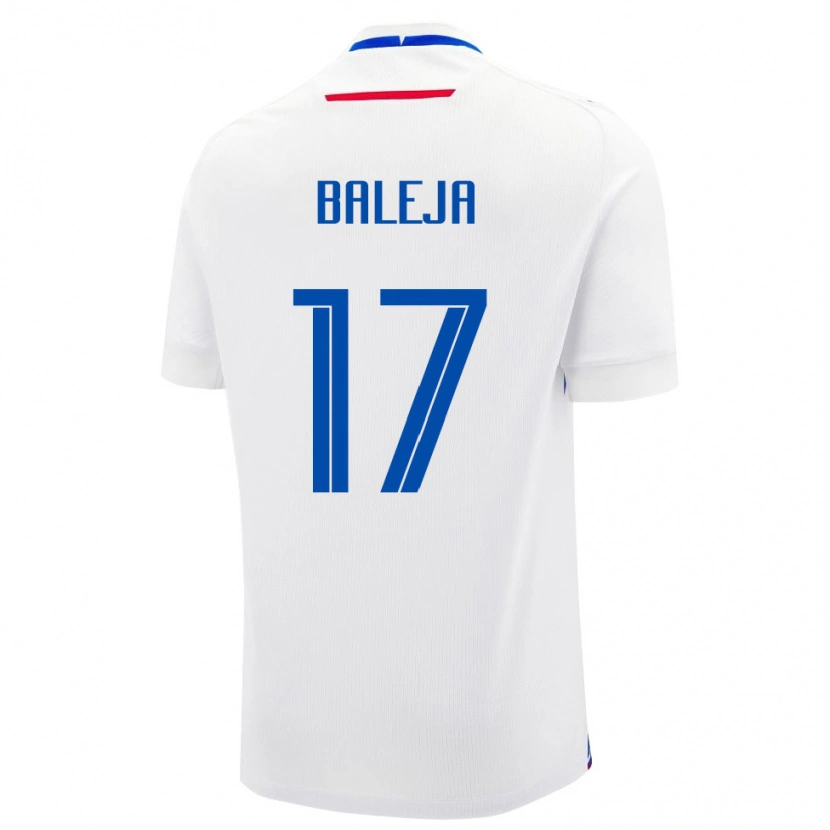 Danxen Pánské Slovensko Patrik Baleja #17 Bílá Modrá Daleko Hráčské Dresy 26-28 Dres