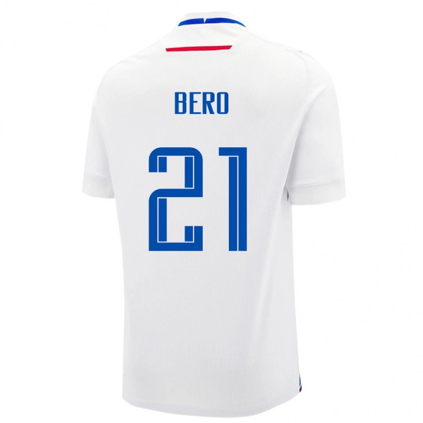 Danxen Pánské Slovensko Matus Bero #21 Bílá Modrá Daleko Hráčské Dresy 26-28 Dres