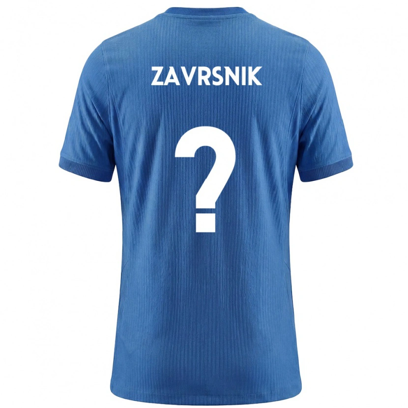 Danxen Pánské Slovinsko Nik Zavrsnik #0 Modrá Bílá Daleko Hráčské Dresy 26-28 Dres