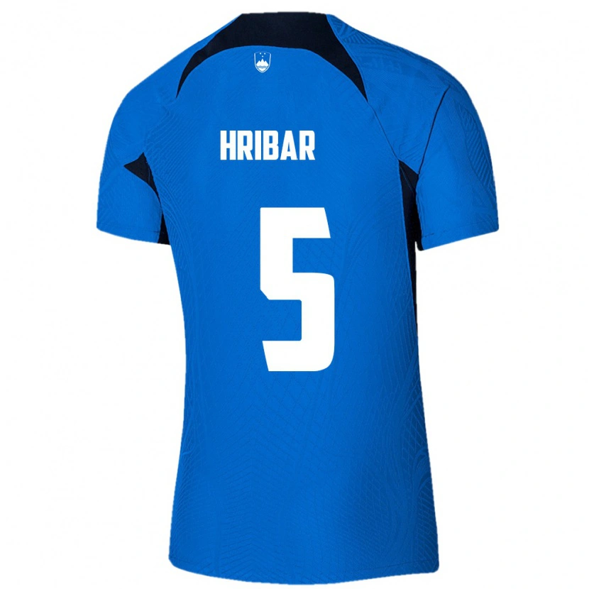 Danxen Pánské Slovinsko Gal Hribar #5 Modrá Bílá Daleko Hráčské Dresy 26-28 Dres