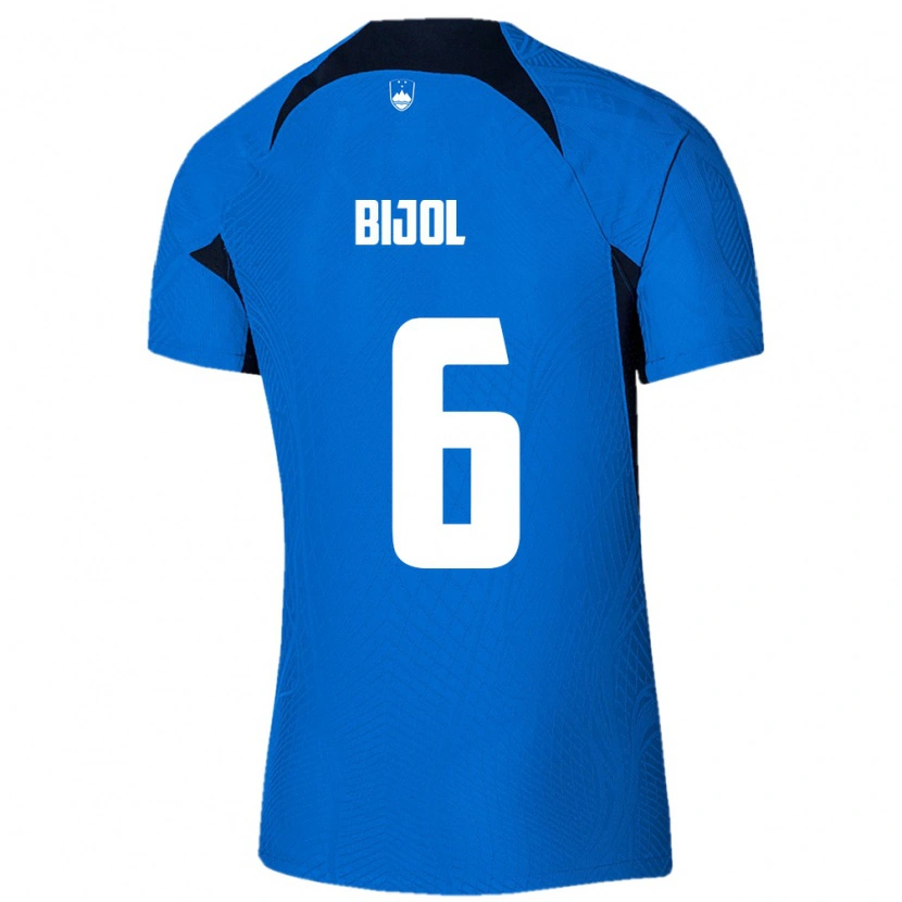 Danxen Pánské Slovinsko Jaka Bijol #6 Modrá Bílá Daleko Hráčské Dresy 26-28 Dres