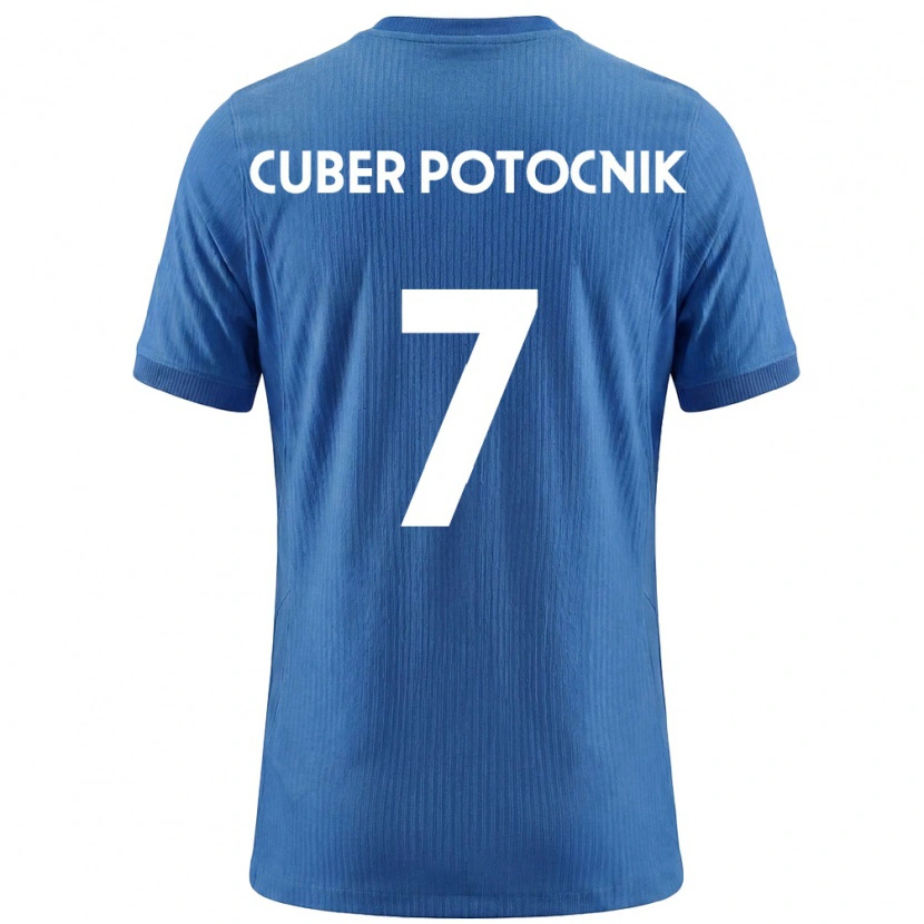 Danxen Pánské Slovinsko Jaka Cuber Potocnik #7 Modrá Bílá Daleko Hráčské Dresy 26-28 Dres