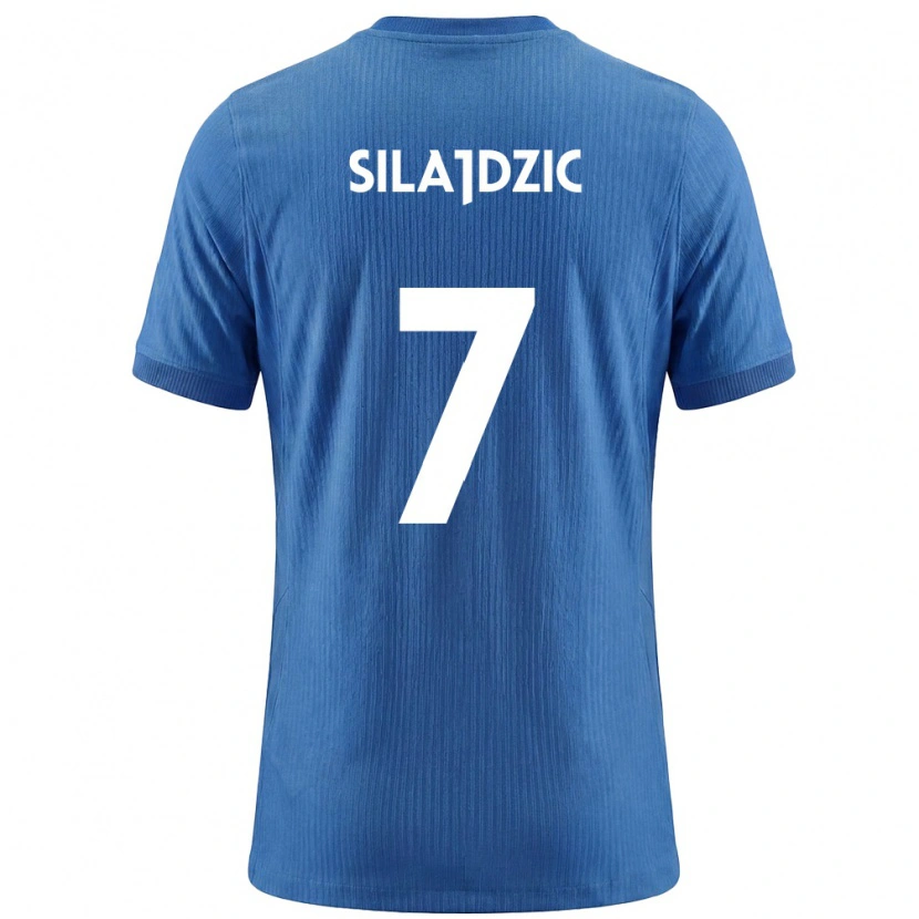 Danxen Pánské Slovinsko Riad Silajdzic #7 Modrá Bílá Daleko Hráčské Dresy 26-28 Dres