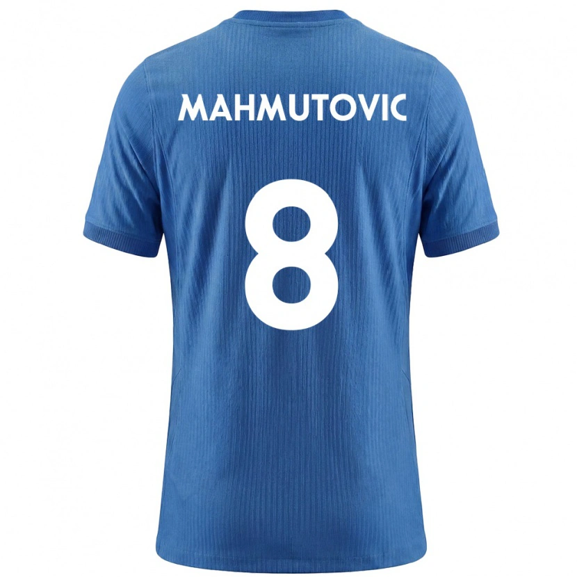 Danxen Pánské Slovinsko Malik Mahmutovic #8 Modrá Bílá Daleko Hráčské Dresy 26-28 Dres