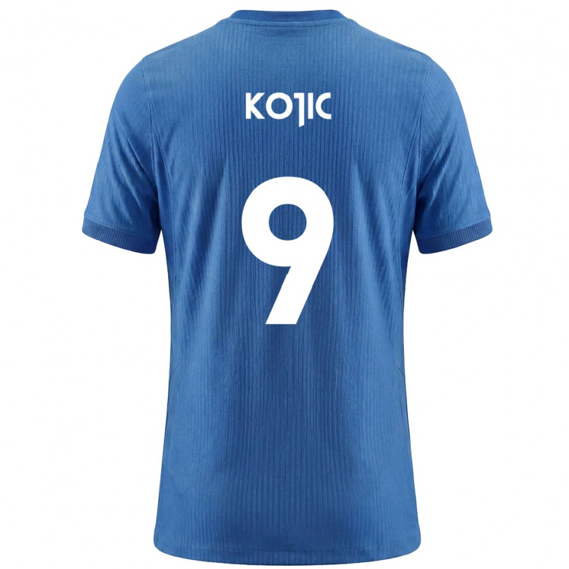 Danxen Pánské Slovinsko Dino Kojic #9 Modrá Bílá Daleko Hráčské Dresy 26-28 Dres