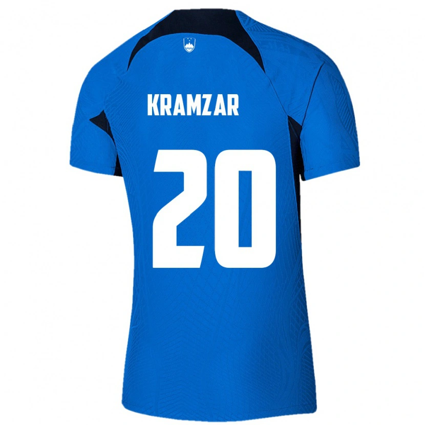 Danxen Pánské Slovinsko Zara Kramžar #20 Modrá Bílá Daleko Hráčské Dresy 26-28 Dres