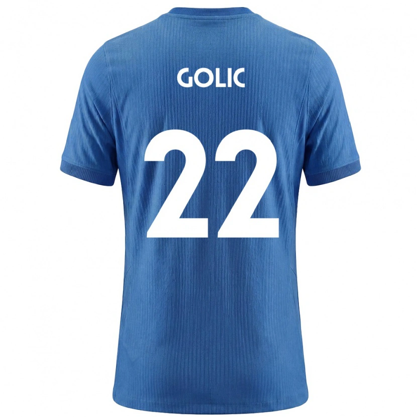 Danxen Pánské Slovinsko Tilen Golic #22 Modrá Bílá Daleko Hráčské Dresy 26-28 Dres