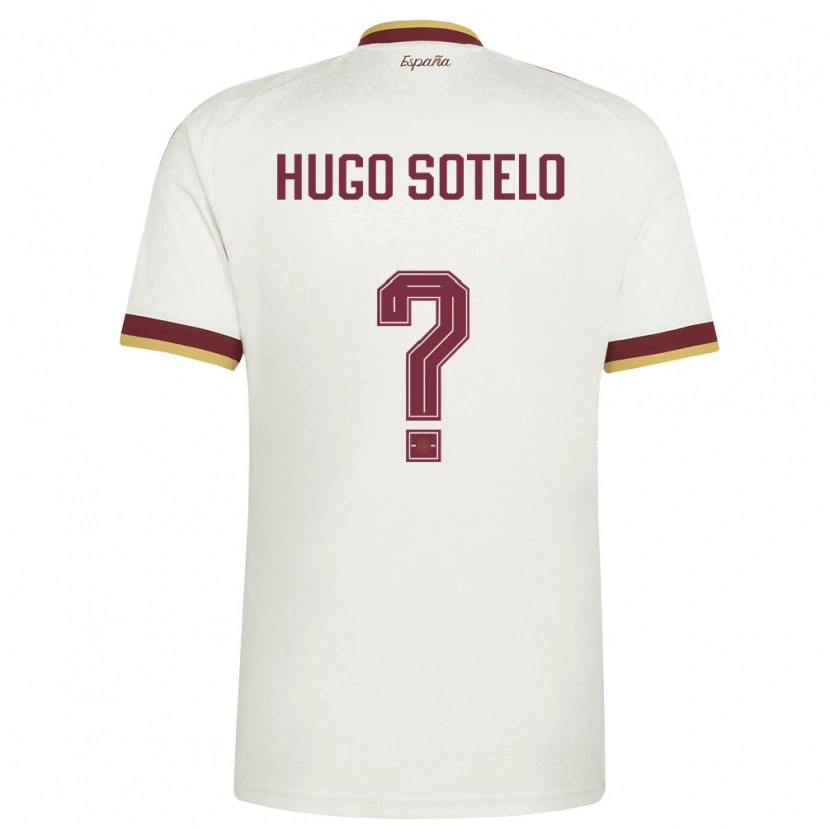 Danxen Pánské Španělsko Hugo Sotelo #0 Smetanová Vínová Daleko Hráčské Dresy 26-28 Dres