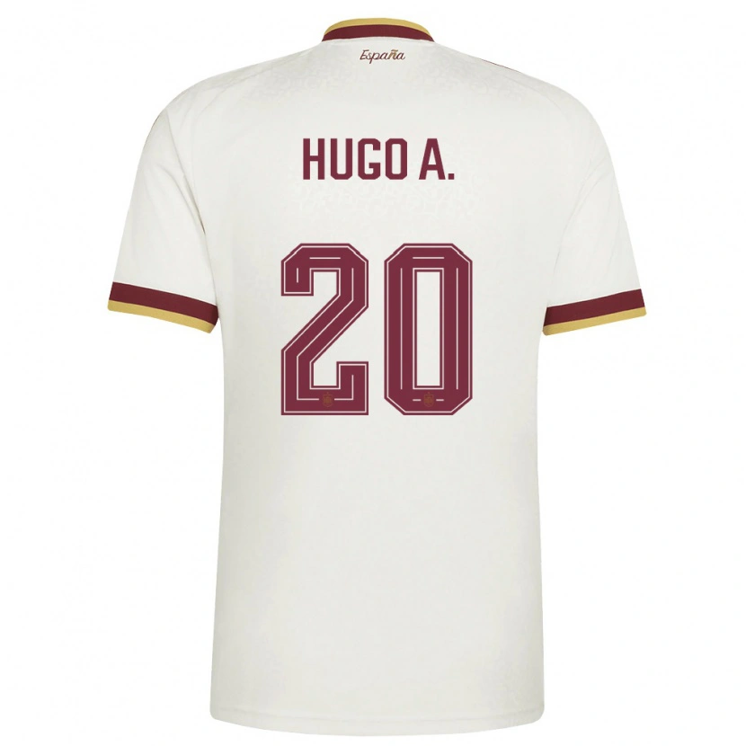 Danxen Pánské Španělsko Hugo Álvarez #20 Smetanová Vínová Daleko Hráčské Dresy 26-28 Dres