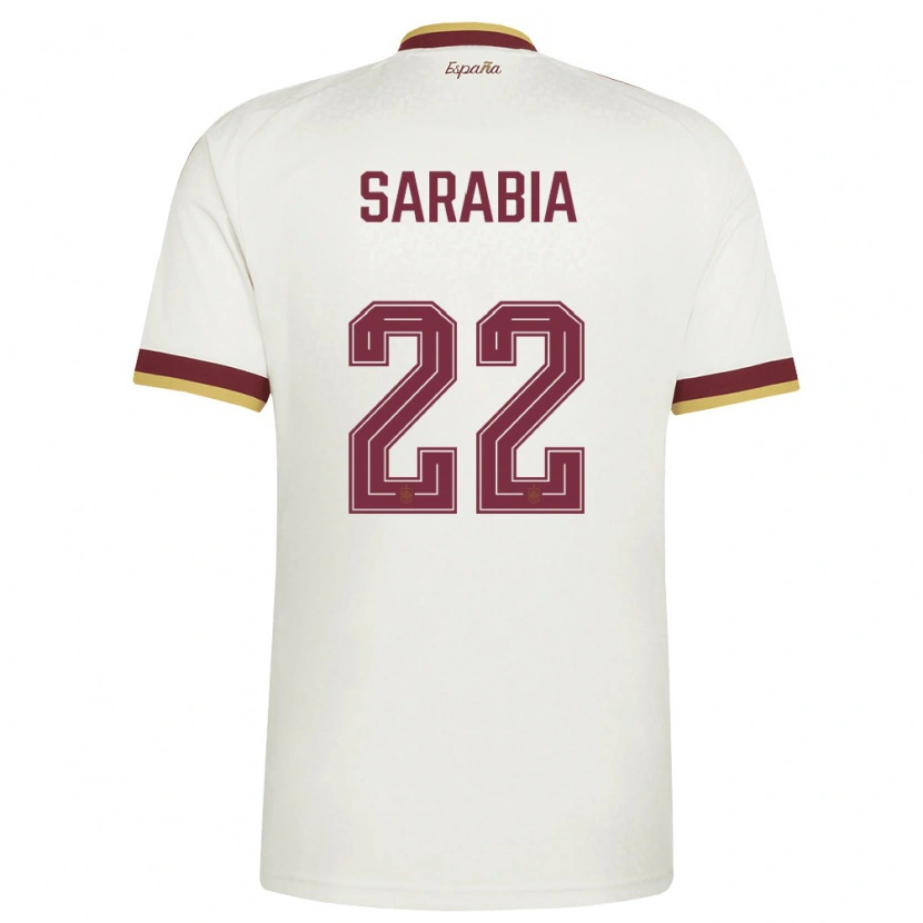 Danxen Pánské Španělsko Pablo Sarabia #22 Smetanová Vínová Daleko Hráčské Dresy 26-28 Dres