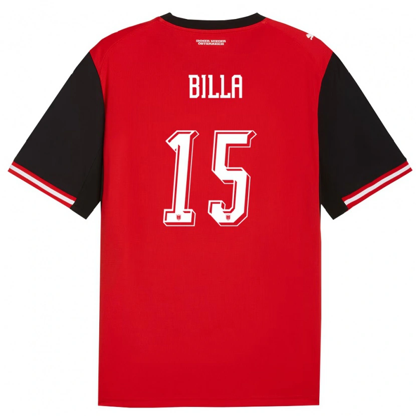 Danxen Dámské Rakousko Nicole Billa #15 Černá Bílá Domů Hráčské Dresy 26-28 Dres