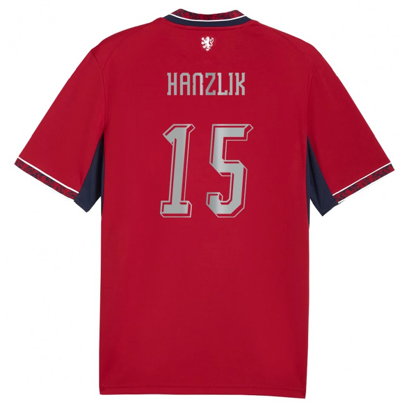 Danxen Dámské Česko Tomas Hanzlik #15 Červená Bílá Námořnická Domů Hráčské Dresy 26-28 Dres