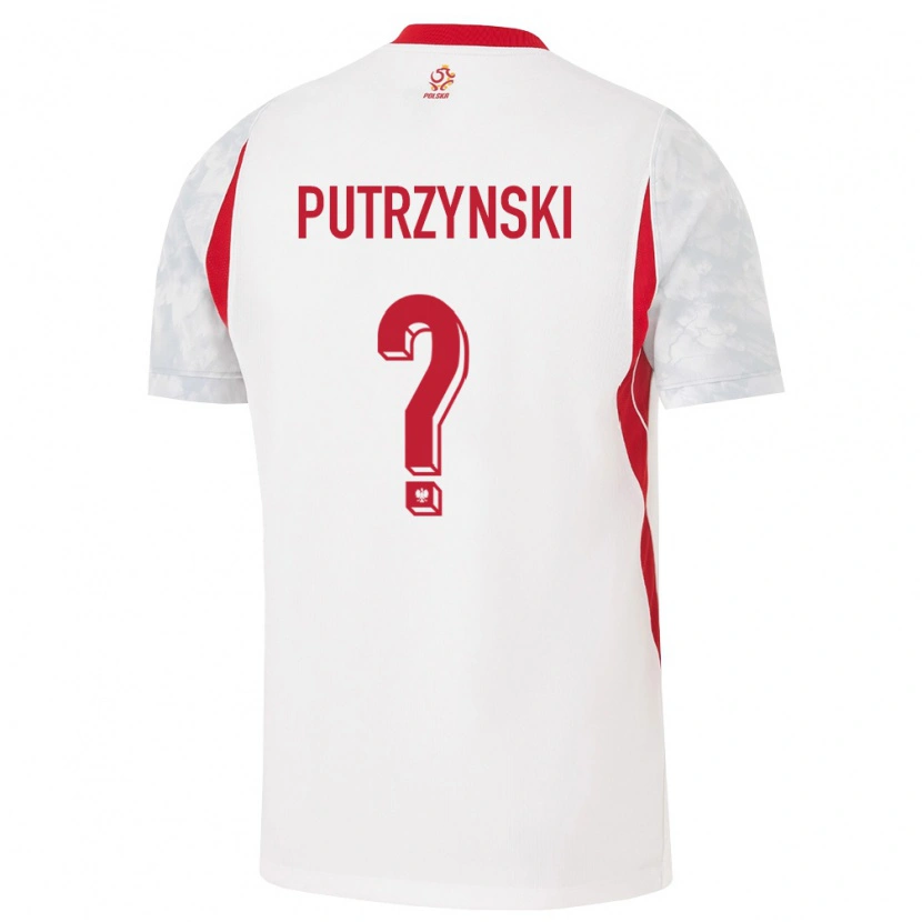 Danxen Dámské Polsko Oskar Putrzynski #0 Bílá Červená Šedá Domů Hráčské Dresy 26-28 Dres