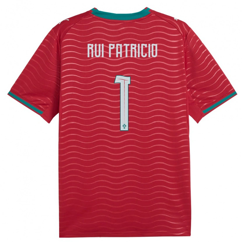 Danxen Dámské Portugalsko Rui Patricio #1 Červená Zelená Bílá Domů Hráčské Dresy 26-28 Dres