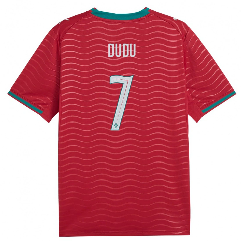 Danxen Dámské Portugalsko Dudu #7 Červená Zelená Bílá Domů Hráčské Dresy 26-28 Dres